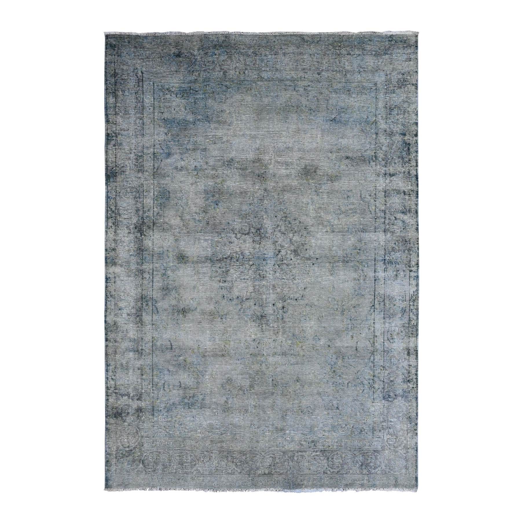 Transitional Wool Hand-Knotted Area Rug 6'6
